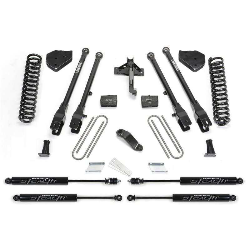 Fabtech 19-20 Ford F450/550 4WD Diesel 6in 4Link Sys w/Coils & Stealth