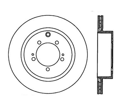 StopTech Power Slot 08-09 Evo 10 Slotted Right Rear Rotor