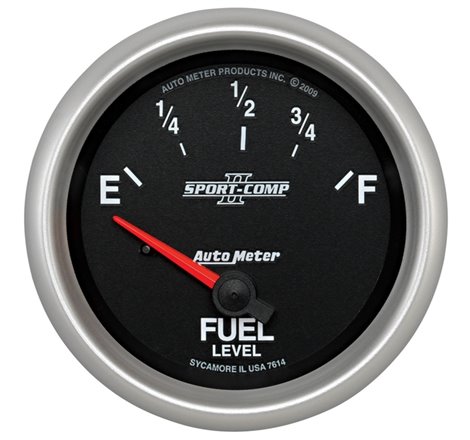 Autometer Sport-Comp II 2-5/8in Short Sweep Electronic 0-90ohms Fuel Level Gauge