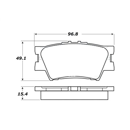 StopTech Street Touring 16-17 Toyota Camry Rear Brake Pads