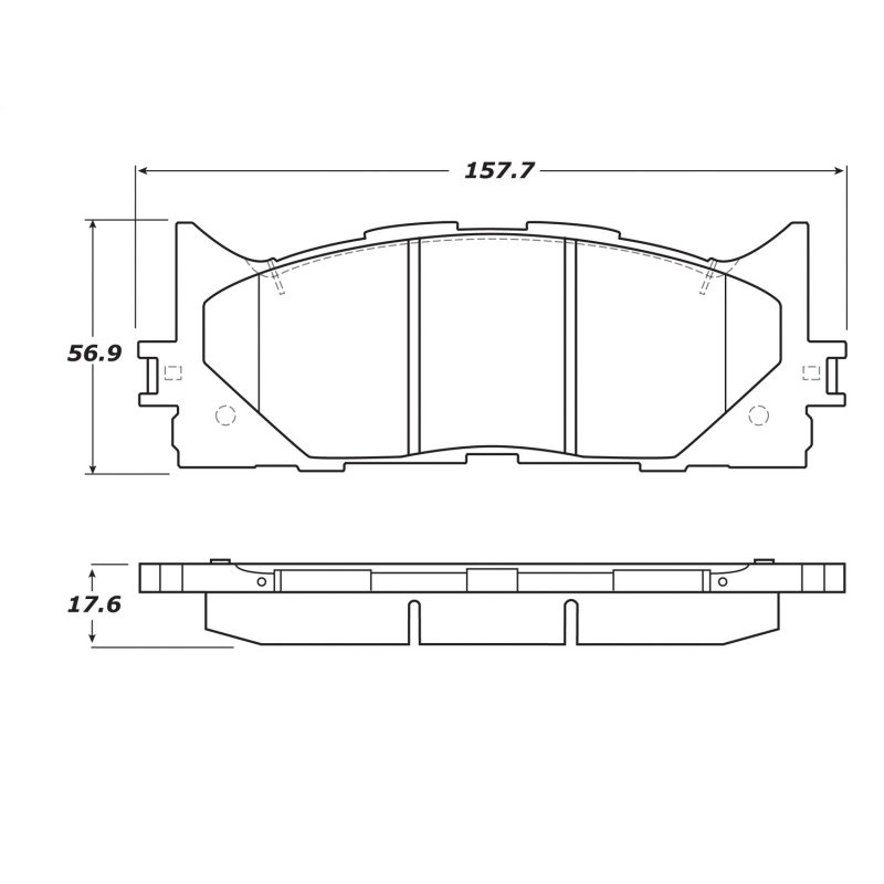 StopTech Street Touring 16-17 Toyota Camry Front Brake Pads