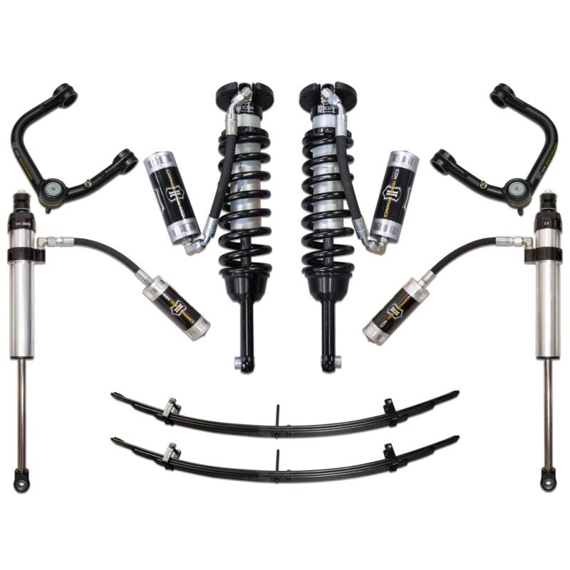 ICON 05-15 Toyota Tacoma 0-3.5in/2016+ Toyota Tacoma 0-2.75in Stg 5 Suspension System w/Tubular Uca