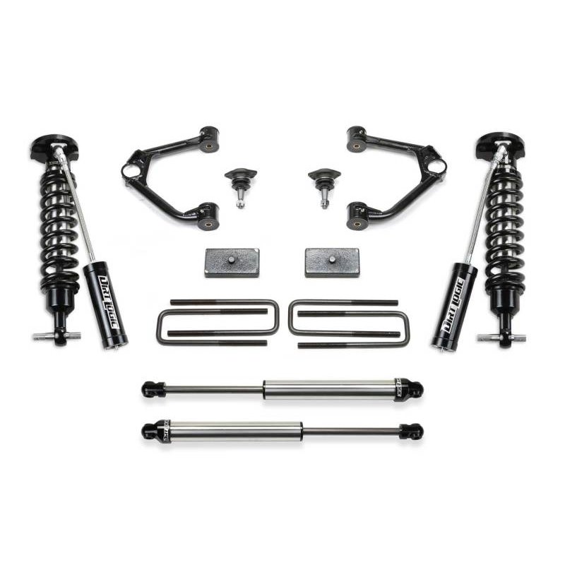 Fabtech 19-21 GM C/K1500 P/U Diesel 3in Budget Sys w/Dl 2.5 Resi & 2.25