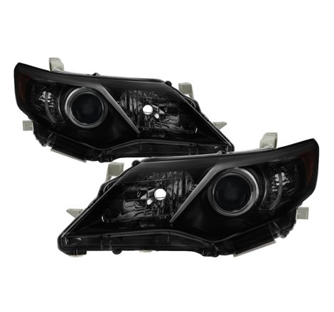 xTune Toyota Camry LE XLE Hybrid Models 12-14 OE Style Headlight - Black Smoke HD-JH-TCAM12-AM-BSM