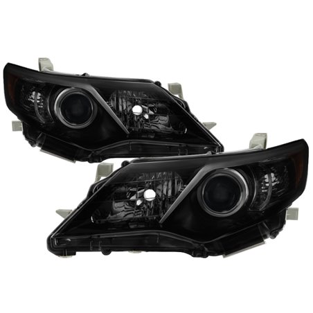 xTune Toyota Camry LE XLE Hybrid Models 12-14 OE Style Headlight - Black Smoke HD-JH-TCAM12-AM-BSM