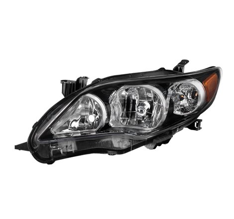 xTune Toyota Corolla 11-13 S XRS Driver Side Headlights - OEM Left - Black HD-JH-TCO11-OE-BK-L