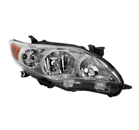 xTune Toyota Corolla 11-13 Passenger Side Headlights - OEM Right - Chrome HD-JH-TCO11-OE-R