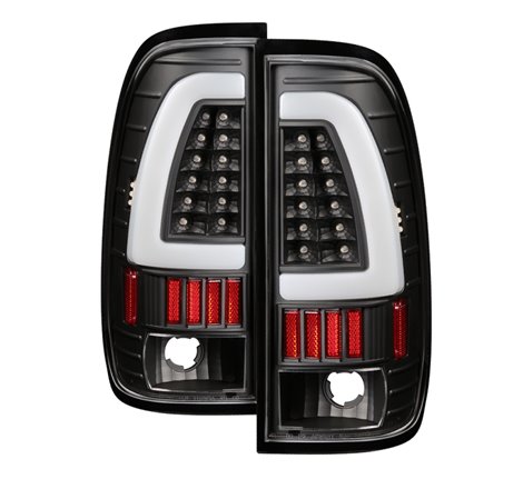 xTune Ford F150 Styleside 97-03 Light Bar LED Tail Lights - Black ALT-ON-FF15097-LBLED-BK