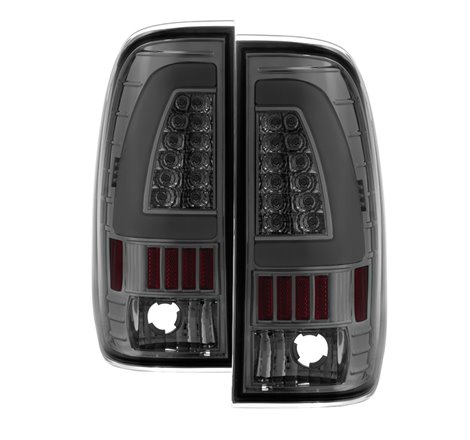 xTune Ford F150 Styleside 97-03 Light Bar LED Tail Lights - Smoke ALT-ON-FF15097-LBLED-SM