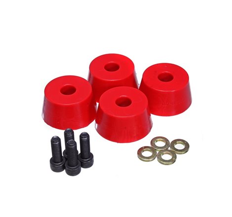 Energy Suspension 96-02 Toyota 4Runner Front Hyper Flex Red Bump Stop Set