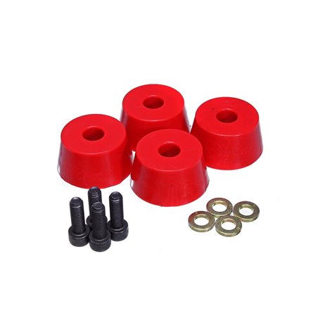 Energy Suspension 96-02 Toyota 4Runner Front Hyper Flex Red Bump Stop Set