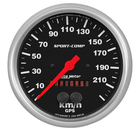 Autometer Sport-Comp GPS Speedometer 5in 225kmh