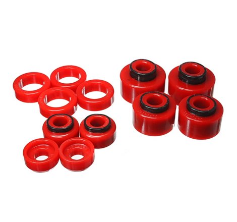 Energy Suspension 05-07 Ford F250/F350 2/4WD Red Body Mount Set