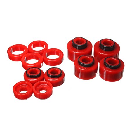 Energy Suspension 05-07 Ford F250/F350 2/4WD Red Body Mount Set