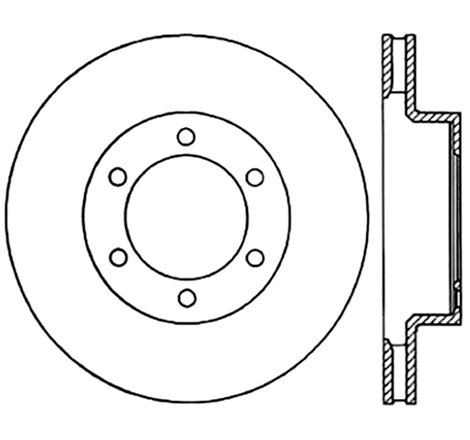 StopTech 2003-2008 Toyota 4Runner Slotted & Drilled Right Front Cyro Rotor