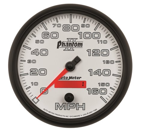 Autometer Phantom II 5in Electrical Programmable Speedometer 150MPH