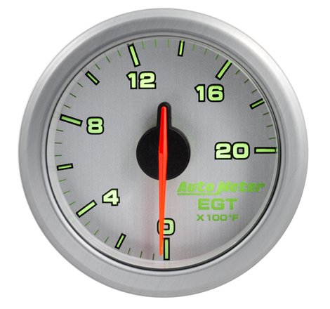 Autometer Airdrive 2-1/16in EGT Gauge 0-2000 Degrees F - Silver