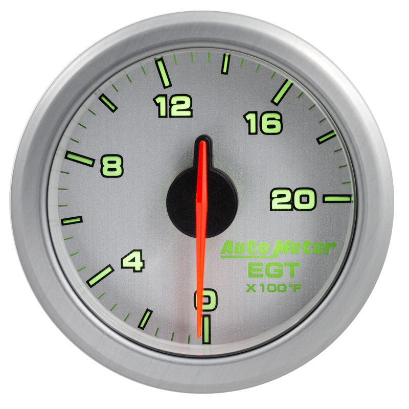 Autometer Airdrive 2-1/16in EGT Gauge 0-2000 Degrees F - Silver