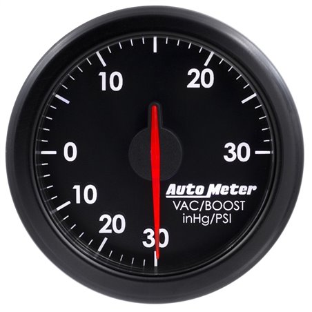 Autometer Airdrive 2-1/6in Boost/Vac Gauge 30in HG/30 PSI - Black