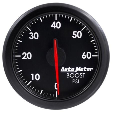 Autometer Airdrive 2-1/6in Boost Gauge 0-60 PSI - Black