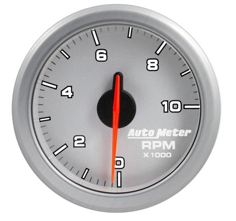 Autometer Airdrive 2-1/6in Tachometer Gauge 0-10K RMP - Silver