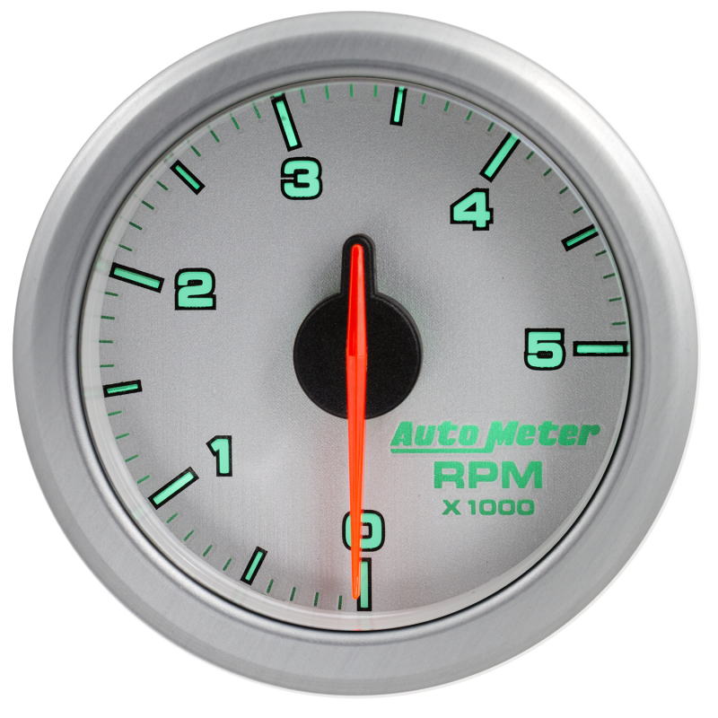 Autometer Airdrive 2-1/6in Tachometer Gauge 0-5K RPM - Silver