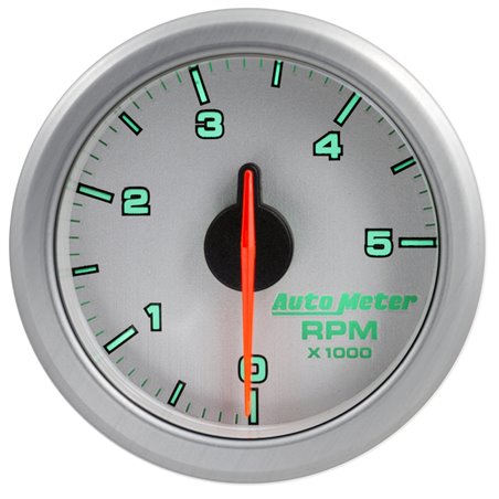 Autometer Airdrive 2-1/6in Tachometer Gauge 0-5K RPM - Silver