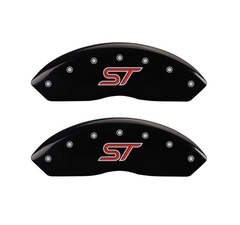 MGP 4 Caliper Covers Engraved Front & Rear ST Black finish silver ch