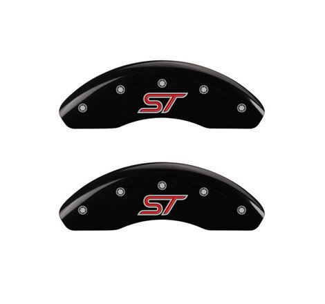 MGP 4 Caliper Covers Engraved Front & Rear ST Black finish silver ch