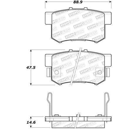 StopTech Performance 2000-2009 Honda S2000 Rear Sport Brake Pads