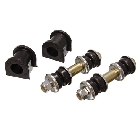 Energy Suspension 90-95 Mazda Protege/323 Black 3/4inch Front Sway Bar Bushing Set (Sway bar end lin