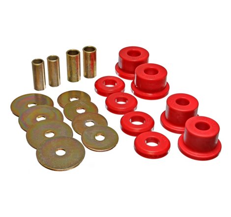 Energy Suspension 90-94 Mitsubishi Eclipse FWD Red Sub-Frame Bushing Set