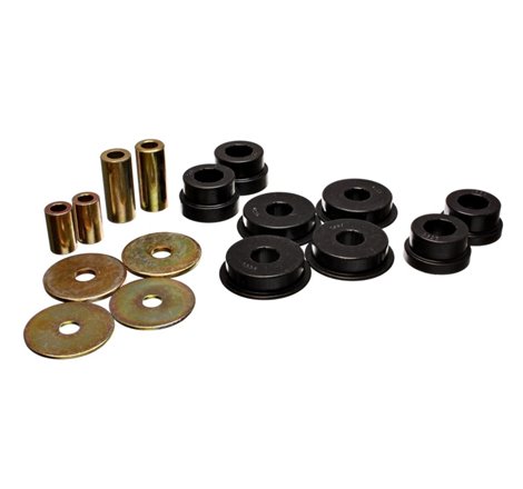 Energy Suspension 03-05 Mitsubishi Lancer EVO 8 Black Rear Differential / Mustache Bar Bushing Set