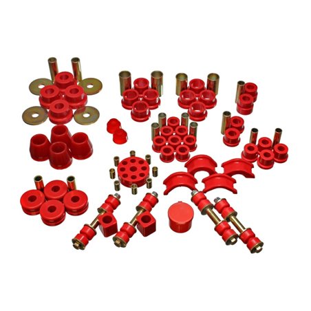 Energy Suspension 74-78 Nissan 260Z/280Z Red Hyper-Flex Master Bushing Set