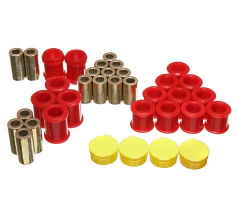 Energy Suspension 95-98 Nissan 240SX (S14) Red Rear Control Arm Bushing Set (Must reuse existing out