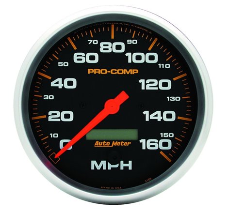 Autometer Pro-Comp 3 3/8in 160mph Electric Speedometer w/ LCD Odometer