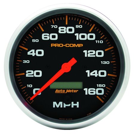 Autometer Pro-Comp 3 3/8in 160mph Electric Speedometer w/ LCD Odometer