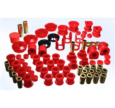 Energy Suspension 89-94 Nissan 240SX (S13) Red Hyper-Flex Master Bushing Set