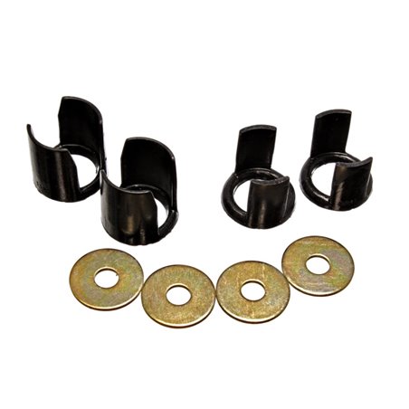 Energy Suspension 89-94 Nissan 240SX (S13) Black Rear Subframe Insert Set - a supplement to the subf