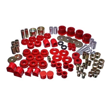 Energy Suspension 15-16 Ford Mustang Red Hyper-Flex Master Bushing Set