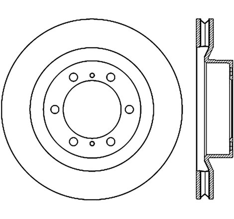 StopTech 10-17 Lexus GX Slotted & Drilled Cryo Front Left Rotor