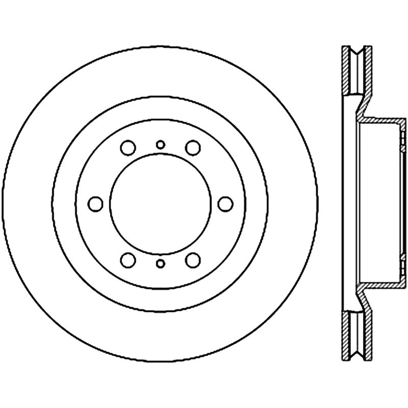 StopTech 10-17 Lexus GX Slotted & Drilled Cryo Front Left Rotor