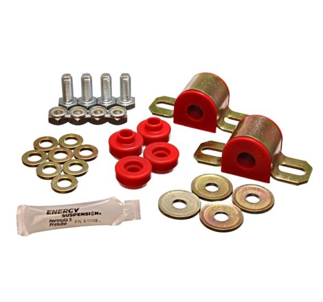 Energy Suspension 91-94-Nissan Sentra/NX1600/2000 Red 15mm Rear Sway Bar Frame Bushings (Sway bar en