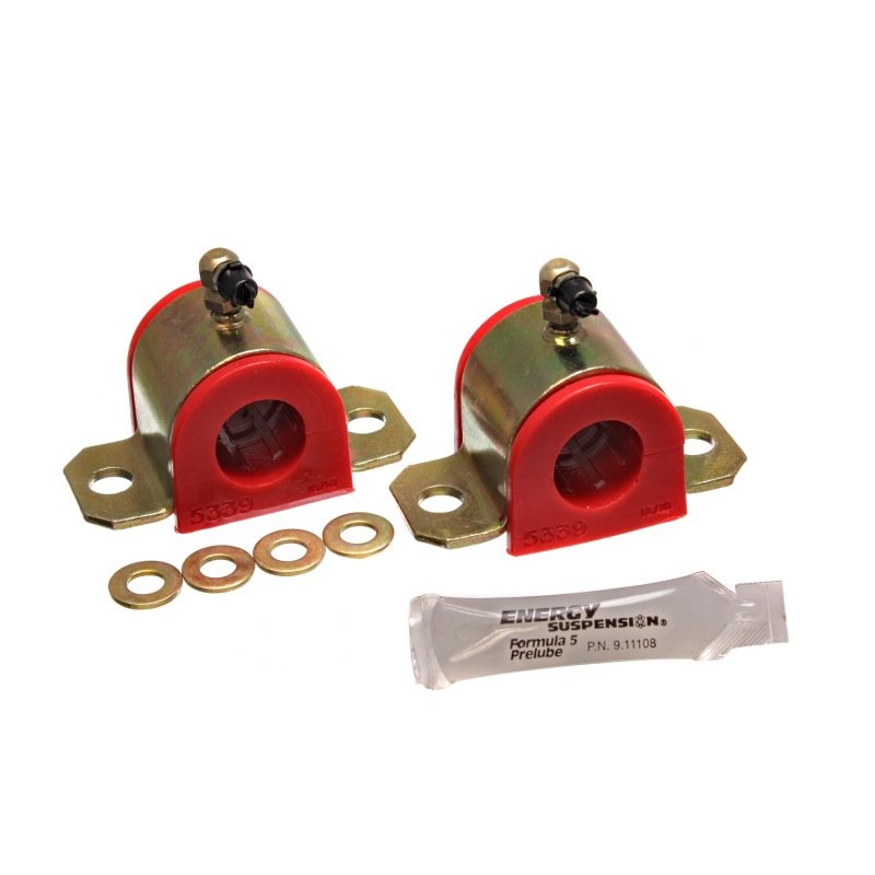 Energy Suspension 03-06 Toyota Corolla/Matrix Red 24mm Front Sway Bar Bushing Set (Greaseable Frame