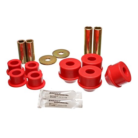 Energy Suspension 92-95 Toyota MR2 Red Front Control Arm Bushing Set (includes Strut Bushings)