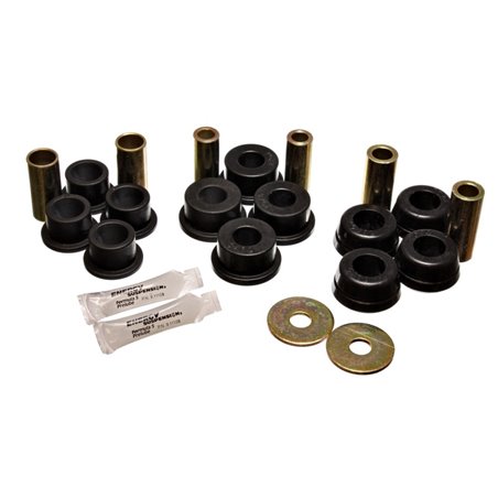 Energy Suspension 92-95 Toyota MR2 Black Rear Control Arm Bushing Set (includes Strut Bushings)