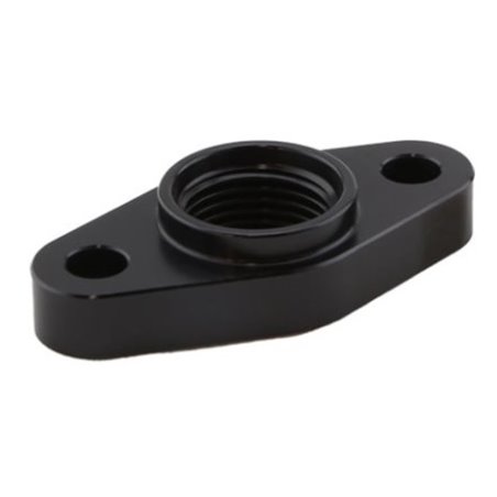 Turbosmart Billet Turbo Drain Adapter w/ Silicon O-Ring 52mm Mounting Holes - T3/T4 Style Fit