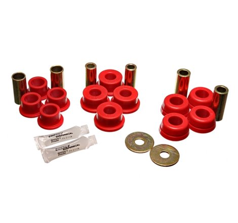 Energy Suspension 92-95 Toyota MR2 Red Rear Control Arm Bushing Set (includes Strut Bushings)