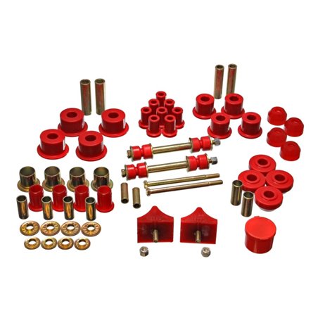 Energy Suspension 66-76 Chrysler A Body - Dart/Demon/Duster/Valiant Red Hyper-flex Master Bushing Se