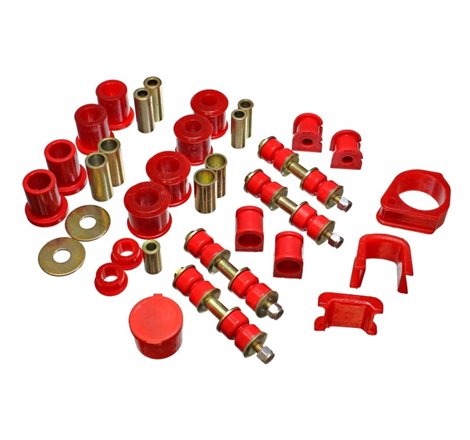 Energy Suspension 97-01 Ford Escort/ZX2 Red Hyper-flex Master Bushing Set